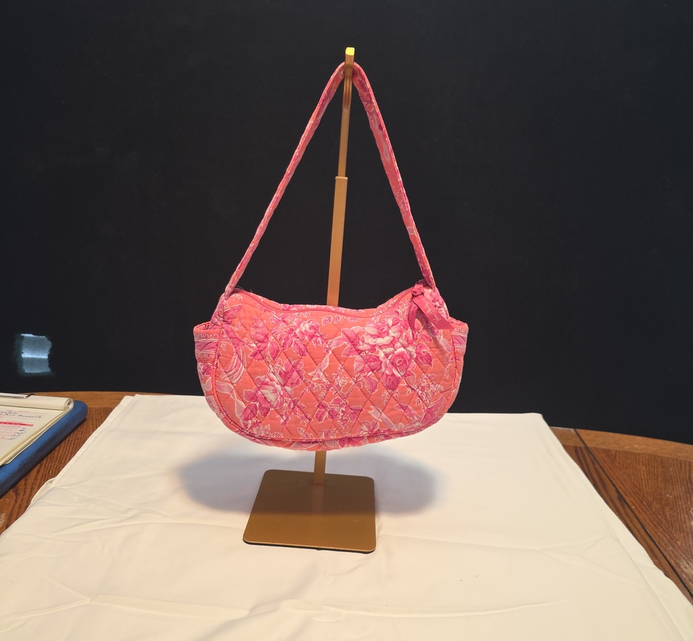 Vera Bradley Quilted Pink Floral Shoulder Bag